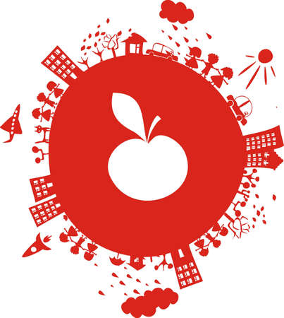 fruits of autumnのイラスト素材