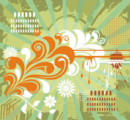 grunge retro background のイラスト素材