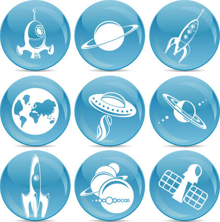 space development icons のイラスト素材