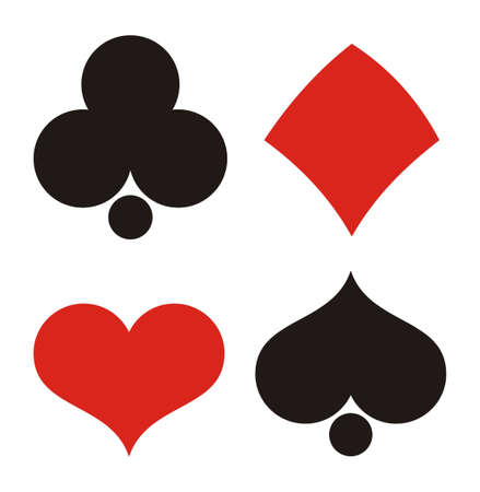 Playing cards in vectorのイラスト素材