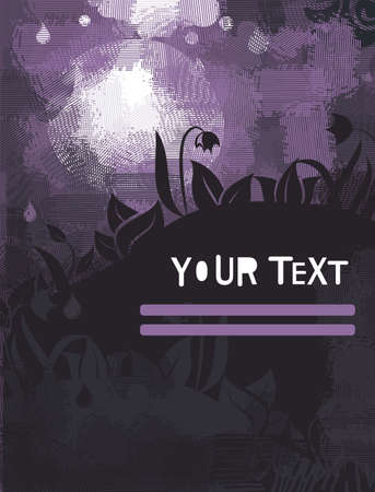 night landscape with some space for your text のイラスト素材