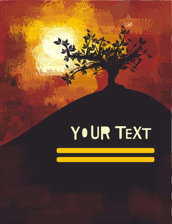 night landscape with space for your text のイラスト素材