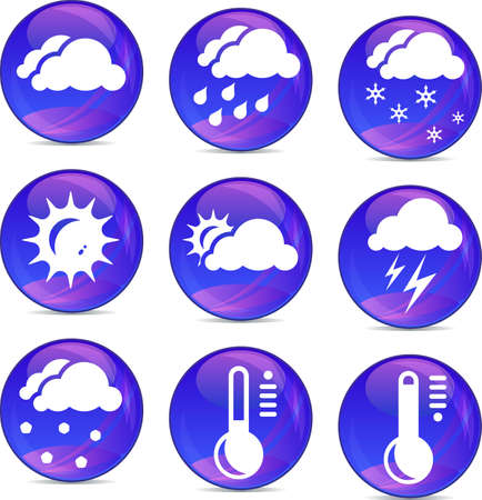 weather icons のイラスト素材