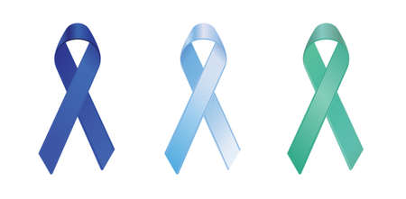child abuse, prostate and liver cancer/hepatitis b awareness ribbons のイラスト素材