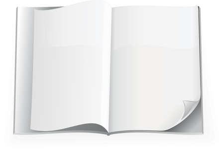 blank book open のイラスト素材
