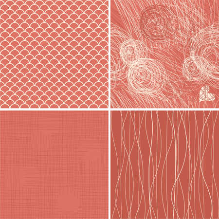 set of seamless textures/backgrounds のイラスト素材