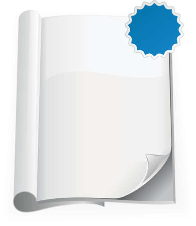 blank book open のイラスト素材