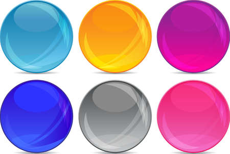 glossy ball backgrounds for icons のイラスト素材
