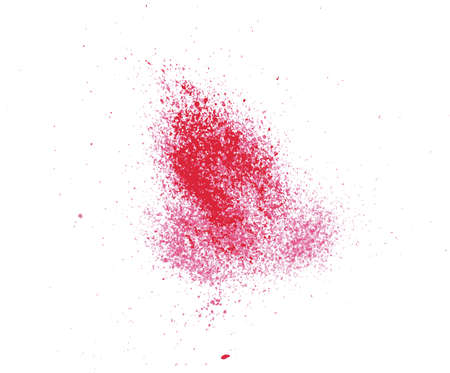 watercolour red stain isolated on white のイラスト素材