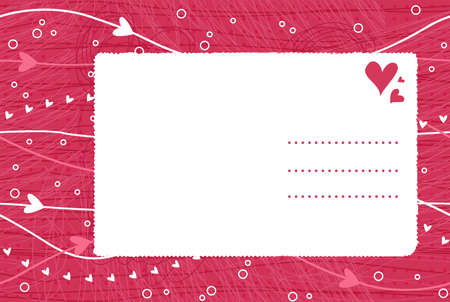 valentine card on seamless background のイラスト素材