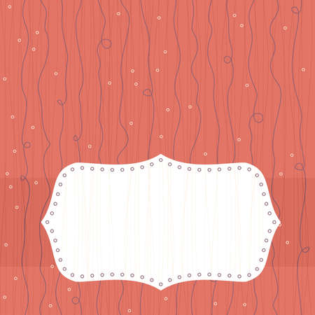 seamless retro background with blank banner for your text のイラスト素材