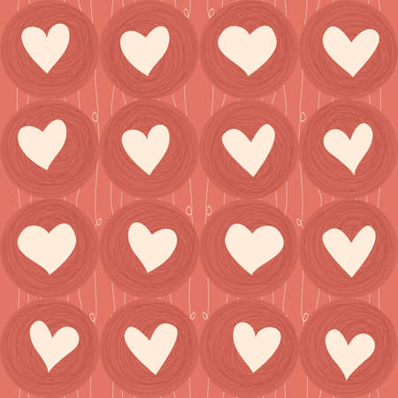 seamless love pattern のイラスト素材