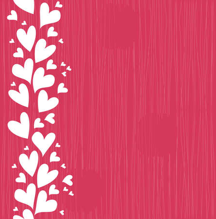 vertical seamless pattern with hearts for valentine day のイラスト素材