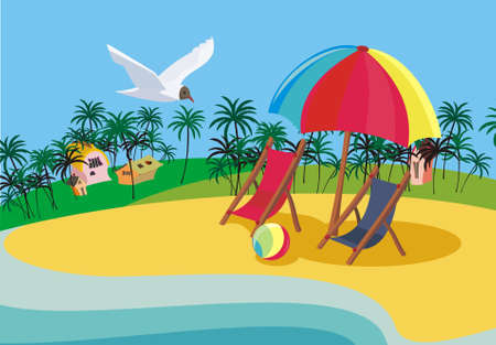 summer vacation のイラスト素材