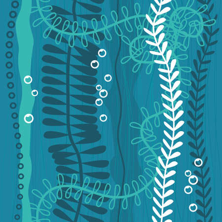 abstract seamless weedのイラスト素材