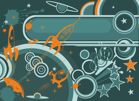 abstract space backgroundのイラスト素材