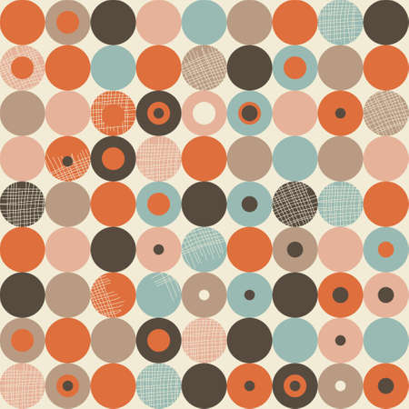 abstract retro seamless patternのイラスト素材