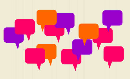 abstract speech bubbles のイラスト素材