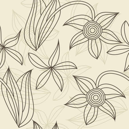 floral seamless pattern vintage style のイラスト素材