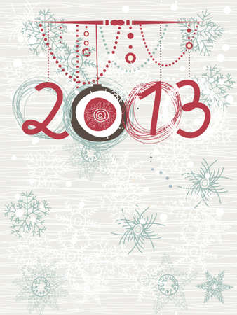 2013 Christmas card with space for your text or image のイラスト素材