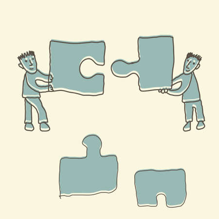 teamwork concept のイラスト素材