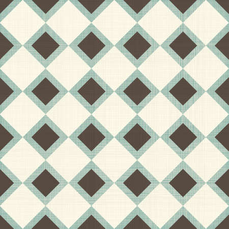 Seamless geometric pattern on vector fabric textureのイラスト素材