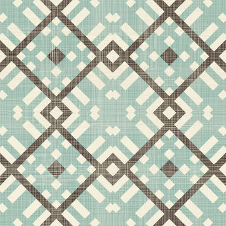retro geometric seamless pattern in blue, and greyのイラスト素材
