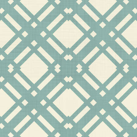 retro geometric seamless pattern in blue, and grey のイラスト素材