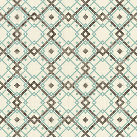 retro geometric seamless pattern in blue, and grey のイラスト素材
