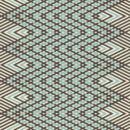 abstract retro seamless zigzag patternのイラスト素材