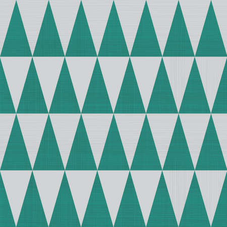abstract textures triangles seamless pattern in green and greyのイラスト素材