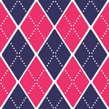 seamless retro harlequin patternのイラスト素材