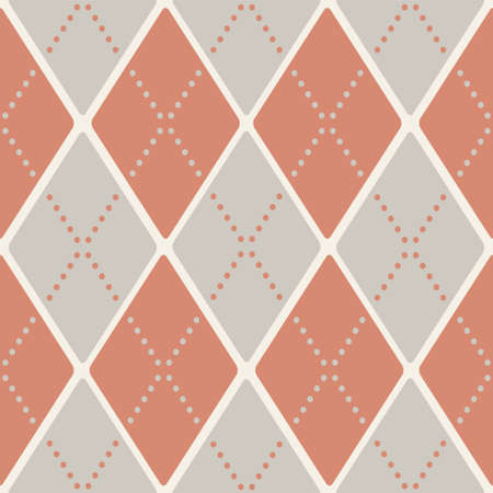 seamless retro harlequin patternのイラスト素材