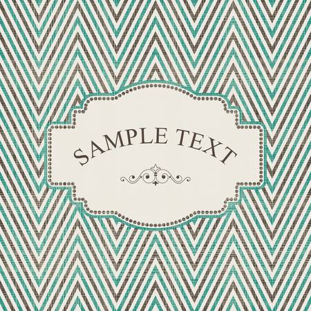Vintage Frame on Retro Background Designのイラスト素材