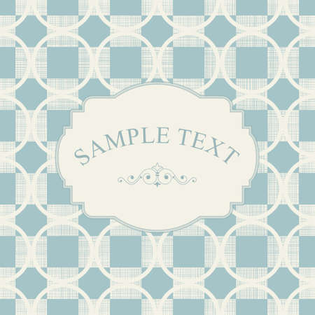 Vintage Frame on Retro Background Designのイラスト素材