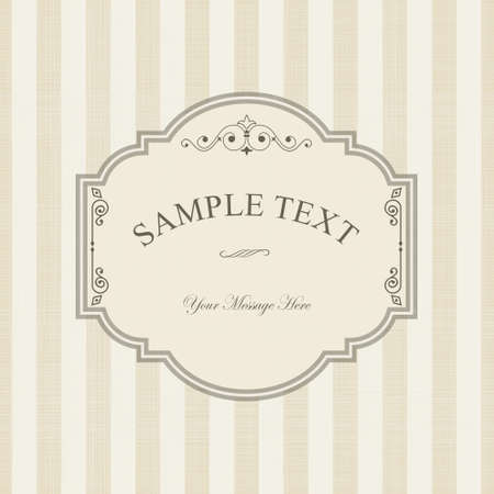 Vintage Frame on Retro Background Designのイラスト素材