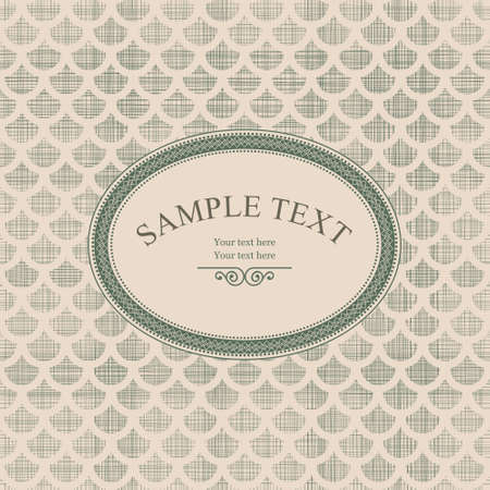 Vintage Frame on Retro Background Designのイラスト素材