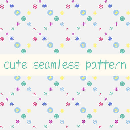 Cute geometric seamless pattern.のイラスト素材