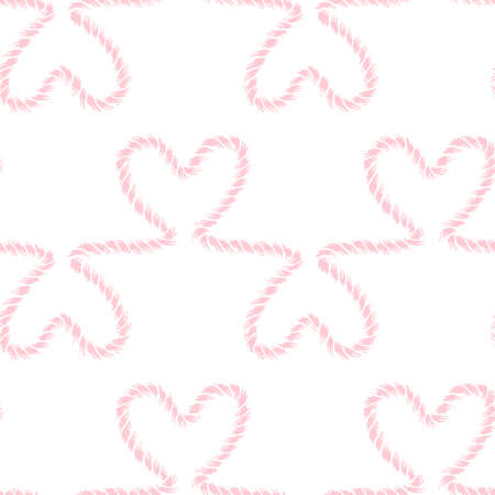 Seamless nautical romantic rope patternのイラスト素材