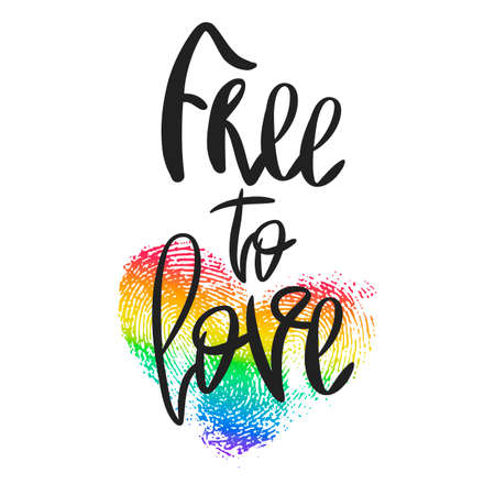 Conceptual poster with lettering and heartのイラスト素材