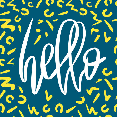 Romantic decorative poster with lettering