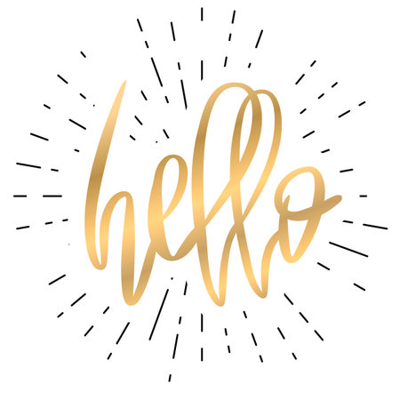 Romantic decorative poster with letteringのイラスト素材