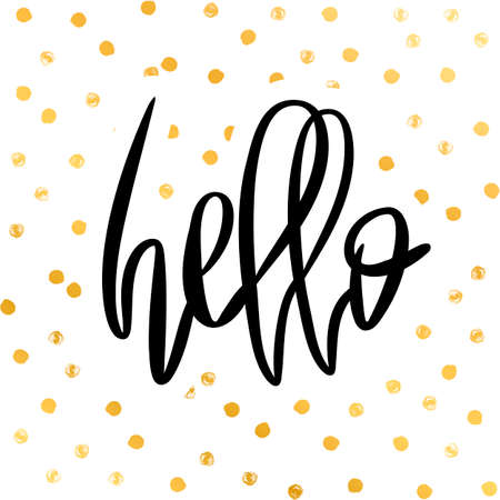 Romantic decorative poster with letteringのイラスト素材