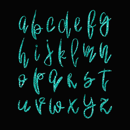 Vector golden lowercase alphabetのイラスト素材