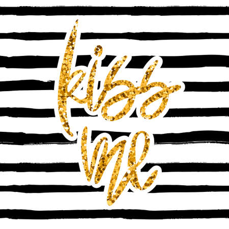 Romantic decorative poster with lettering.のイラスト素材