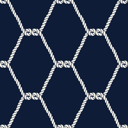 Nautical rope pattern - Half knotsのイラスト素材