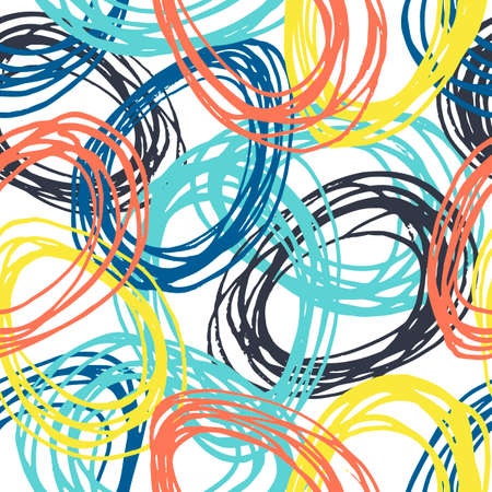 Decorative seamless patterns with eggsのイラスト素材