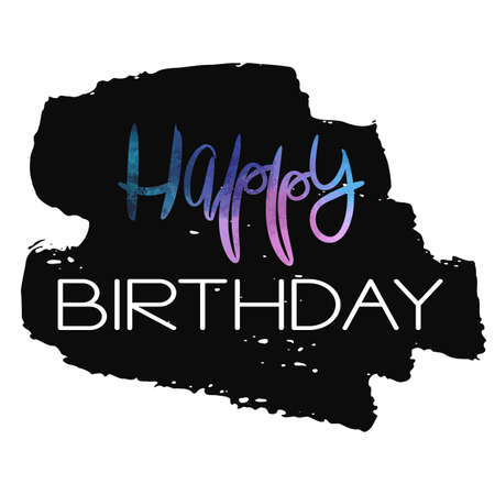 Stylish Happy Birthday Card template.のイラスト素材