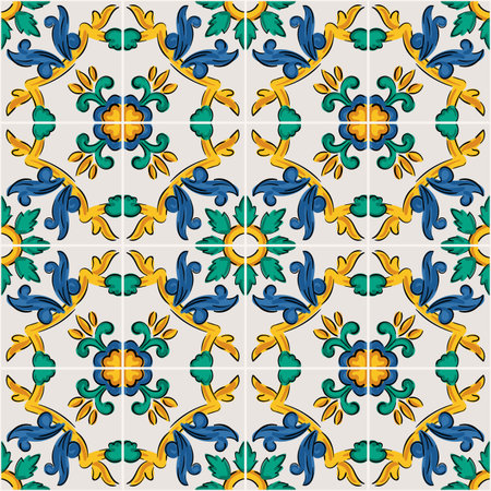 Endless pattern with geometric motif, vector decorのイラスト素材