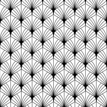 Ornate backgrounds or in vintage style. Victorian black pattern with floral elements illustration isolate on white.の写真素材